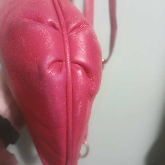 Coach Fuchsia Leather Shoulder Bag Vintage - Picture 7 of 12